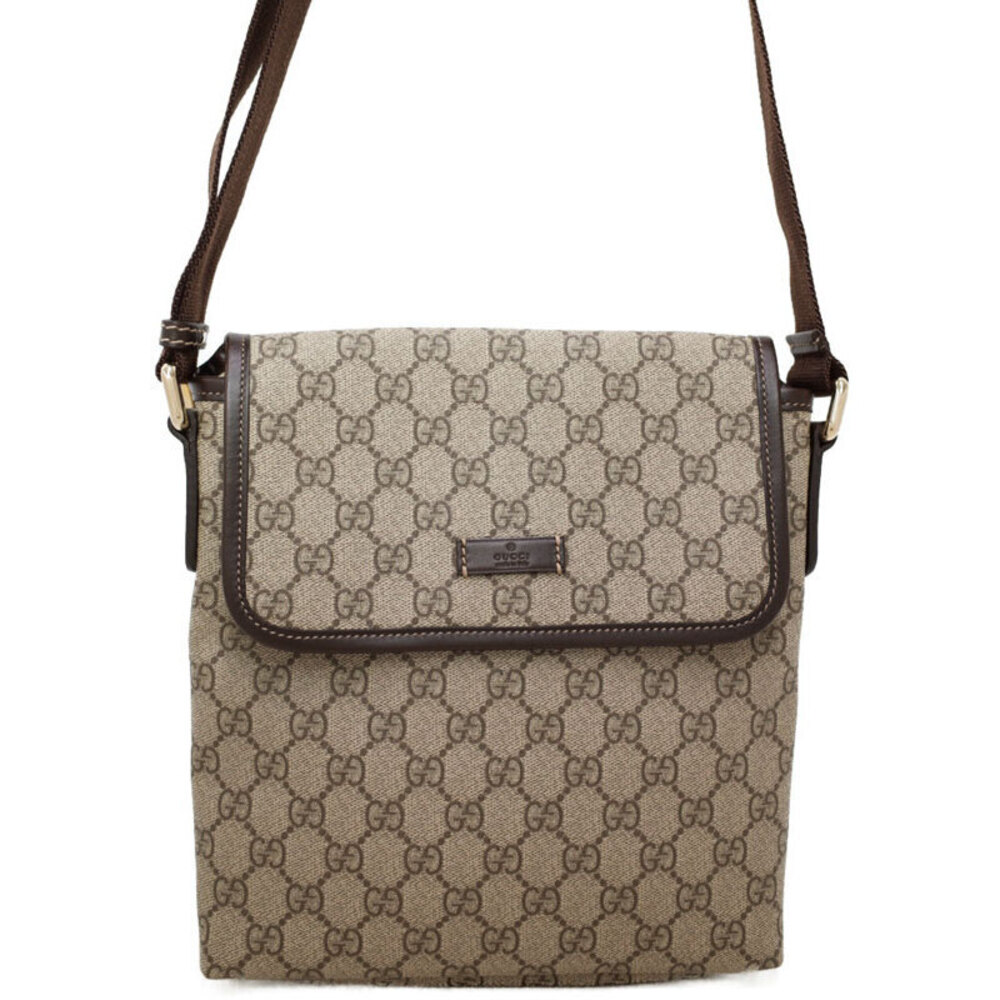 Gucci GG Bag Crossbody Brown Messenger Plus Supreme - Picture 2 of 9